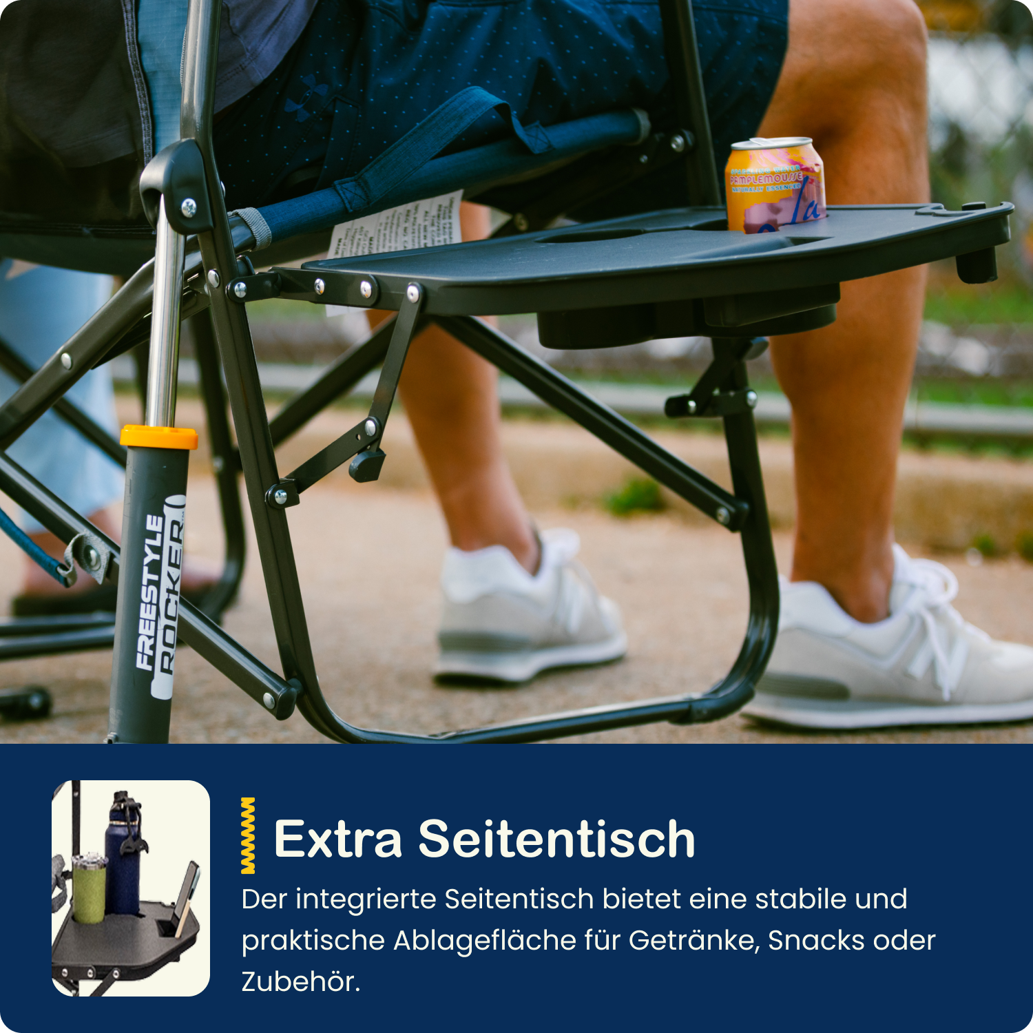 Freestyle Rocker mit Seitentisch